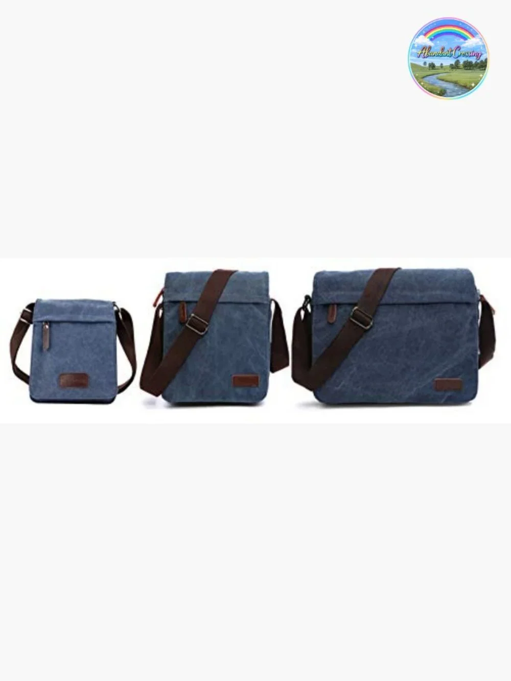 Canvas Messenger Crossbody Bag Shoulder Bag Retro